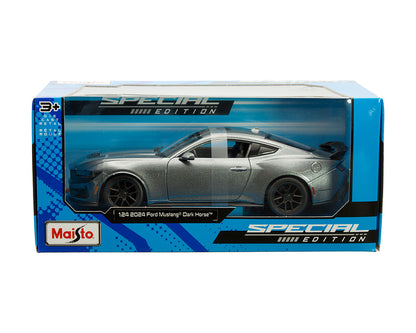 Maisto 1:24 2024 Ford Mustang Dark Horse – Grey Metallic – Special Edition – 32925GRY