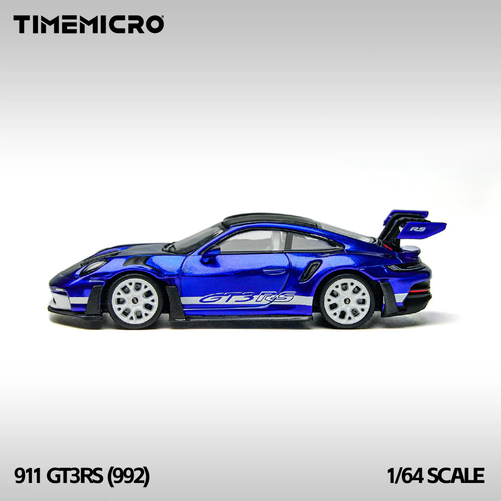 TimeMicro 1/64-Persche 911 (992) GT3 RS- Marino Blue TM644643