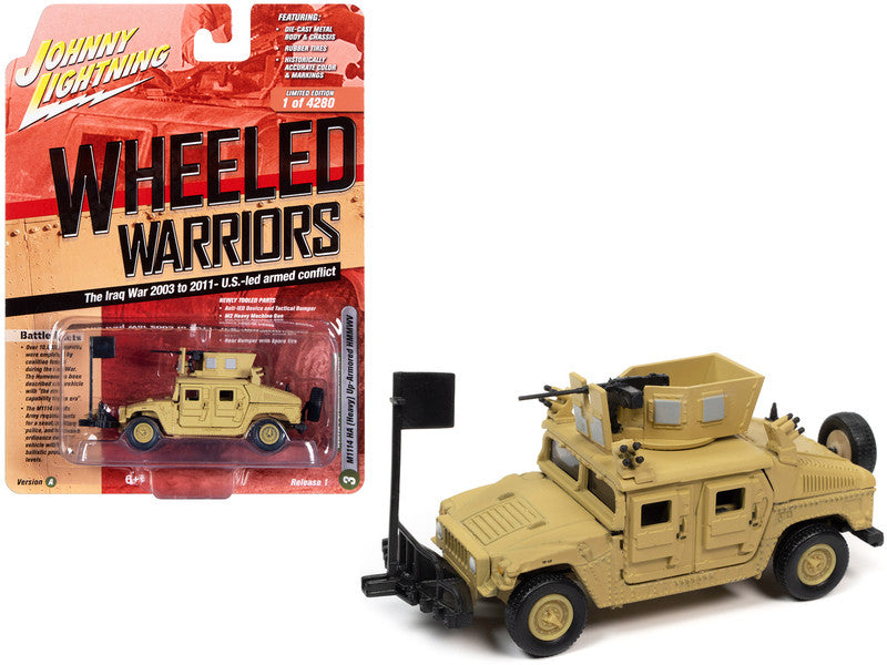 HUMVEE M1114 HMMWV beige – Johnny Lightning Wheeled Warriors 1:64 – JLML006-1A-3