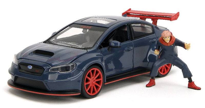 2016 Subaru WRX STI with Yuji Itadori Figure Jujutsu Kaisen