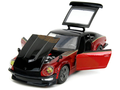 1972 Datsun 240Z Black and Red Metallic with Graphics &quot;Fast X&quot; (2023)
  