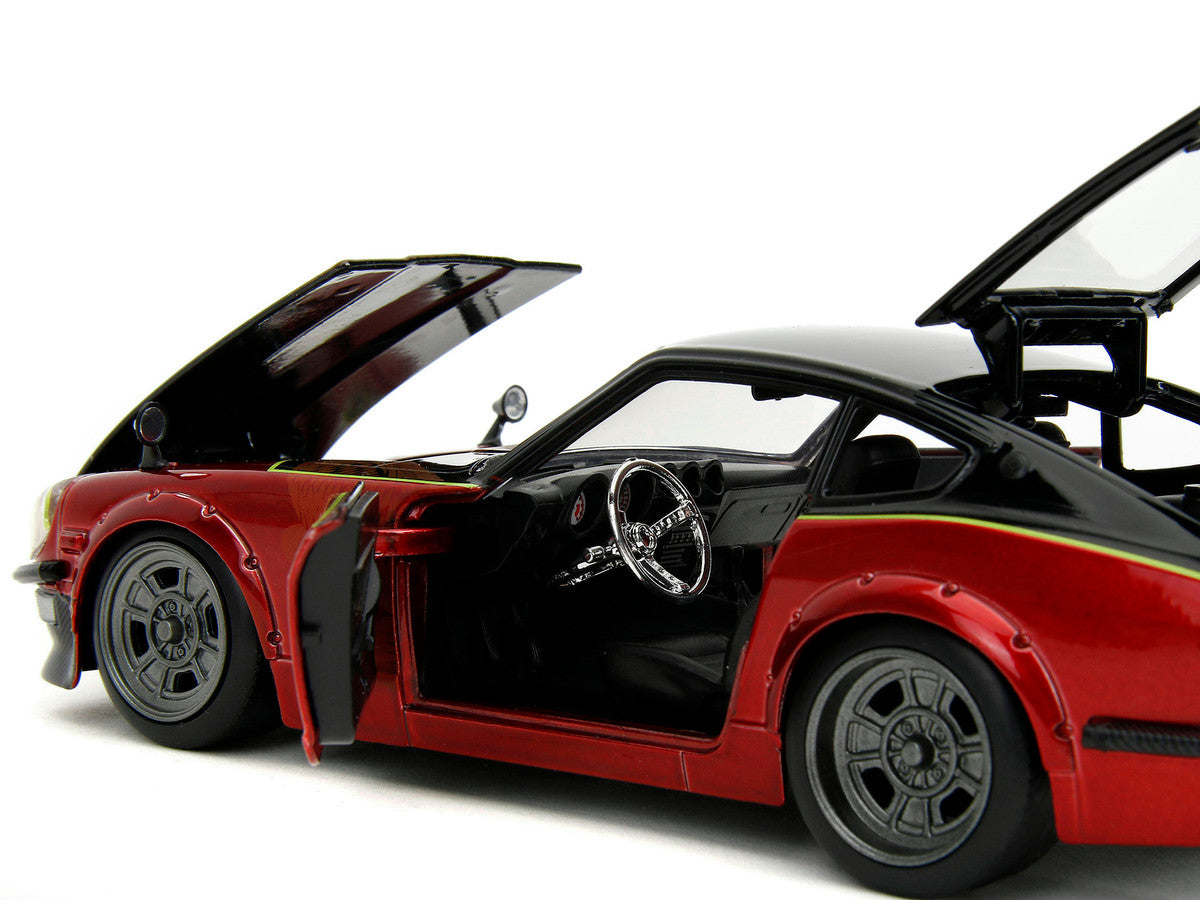 1972 Datsun 240Z Black and Red Metallic with Graphics &quot;Fast X&quot; (2023)
  