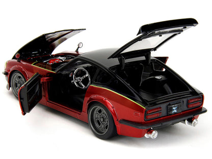 1972 Datsun 240Z Black and Red Metallic with Graphics &quot;Fast X&quot; (2023)
  