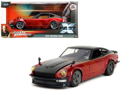 1972 Datsun 240Z Black and Red Metallic with Graphics &quot;Fast X&quot; (2023)
  