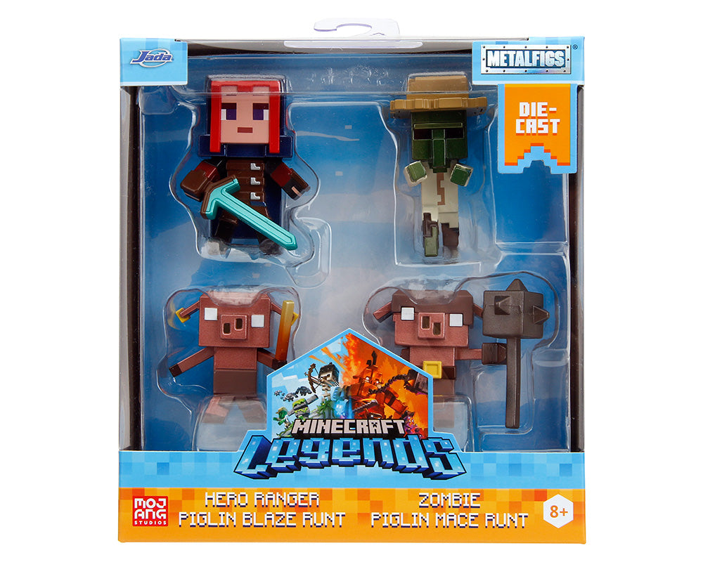 Jada 2.5″ Metalfigs – Minecraft 4-Pack Wave 2