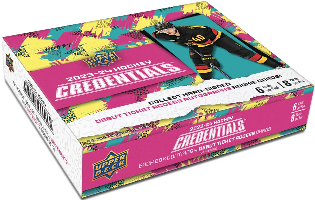 2023-24 Upper Deck Hockey Credentials - Hobby Box