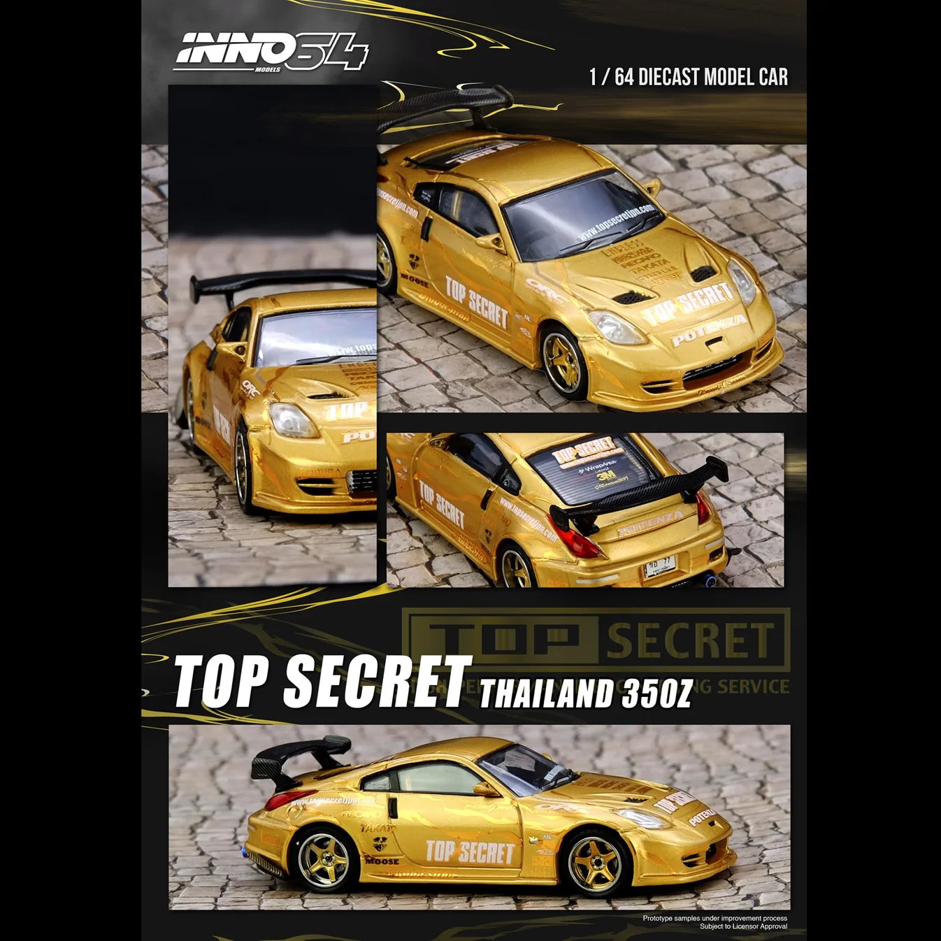 (PRE-ORDER 2026) Nissan 350Z Top Secret Thailand INNO64 1:64 IN64-350ZTST-TSTOS
