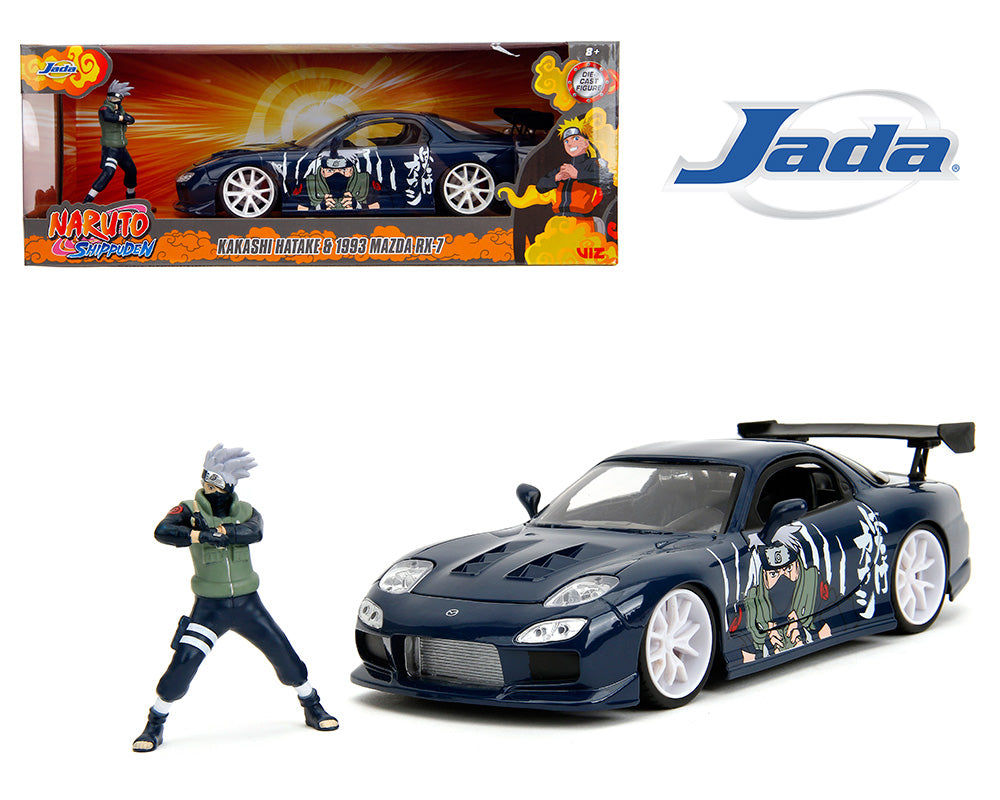 1993 Mazda RX-7 and Kakashi Hatake Figure "Naruto Shippuden"
