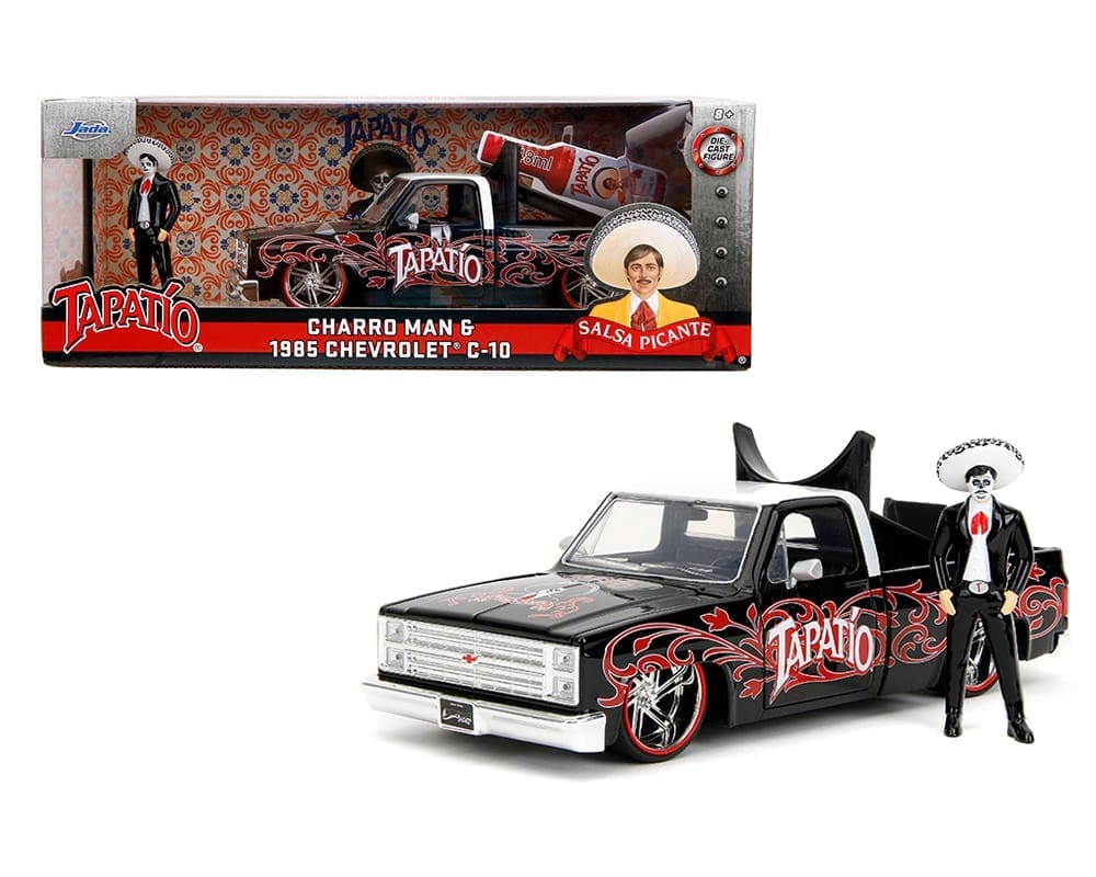 Tapatio Day of the Dead (Dia de los Muertos) 1985 Chevrolet C10 &amp; Charro Man Figure