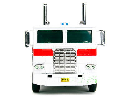 Transformers G1 Optimus Prime in Ghostbusters ECTO-1 Graphic
