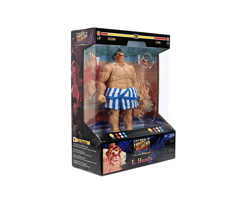 Jada Action Figure 6″ Street Fighter 2 Deluxe The Final Challengers E. Honda