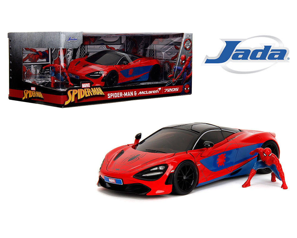 McLaren 720S and Spider-Man Figure Marvel