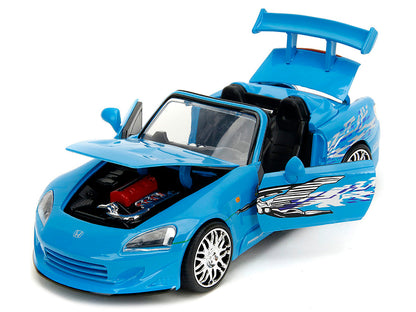 2001 Honda S2000 Convertible Blue with Graphics &quot;Fast &amp; Furious Remix&quot;