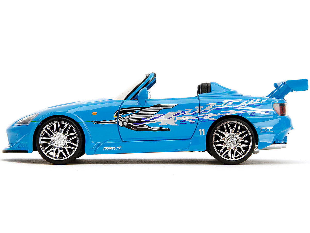 2001 Honda S2000 Convertible Blue with Graphics &quot;Fast &amp; Furious Remix&quot;