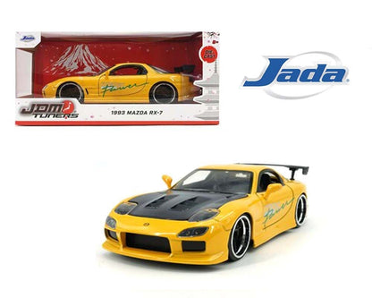 Jada 1:24 - 1993 Mazda RX-7 FD HKS Yellow Orange - JD35957