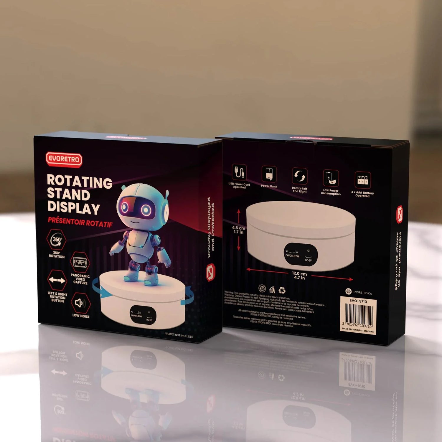 EVORETRO 360° Automatic Rotating Display Stand EVO-9710