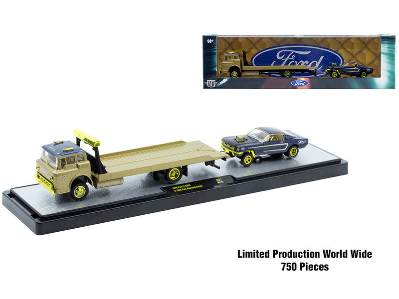 CHASE CARS-1990 Ford C-8000 and 1966 Ford Mustang Gasser (CHASE-36000-87B) (M2 Machines-Auto-Haulers Release 87)