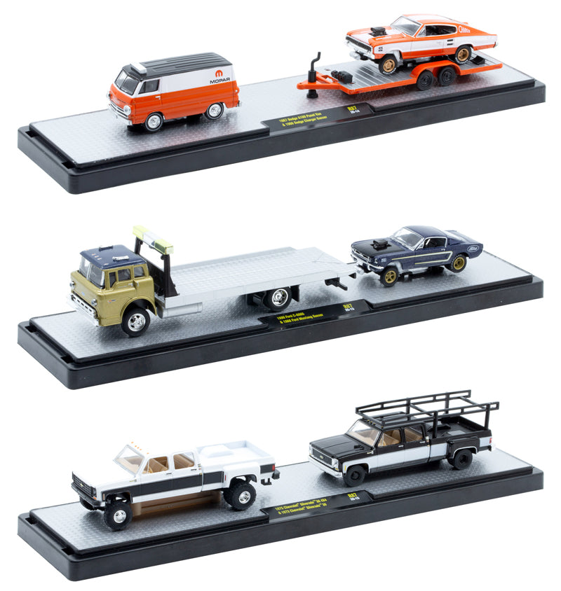 Camion Transporteur Chevrolet C10 1967 – Modèle M2 Machines 1:64 – Série Auto Haulers Wave R46 – Édition Limitée