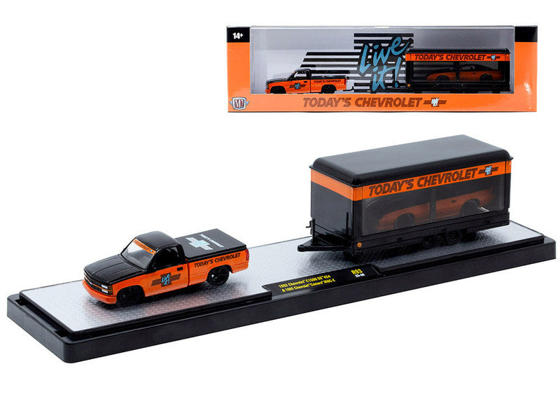 1992 Chevrolet C1500 SS454 &amp; 1985 Chevrolet Camaro IROC-Z (36000-96C) (M2 Machines Auto-Haulers Release 93)