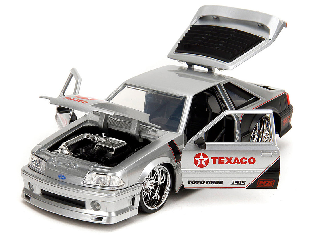 1989 Ford Mustang GT &quot;Texaco&quot; Silver Metallic and Matt Black