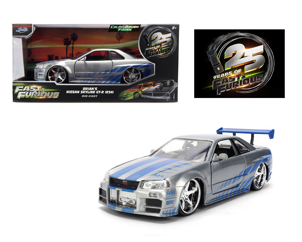 Brian’s 2002 Nissan Skyline GT-R34 – Silver- Fast &amp; Furious 25 Year Anniversary