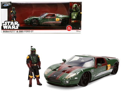 Star Wars Boba Fett and 2005 Ford GT – Green/Damaged