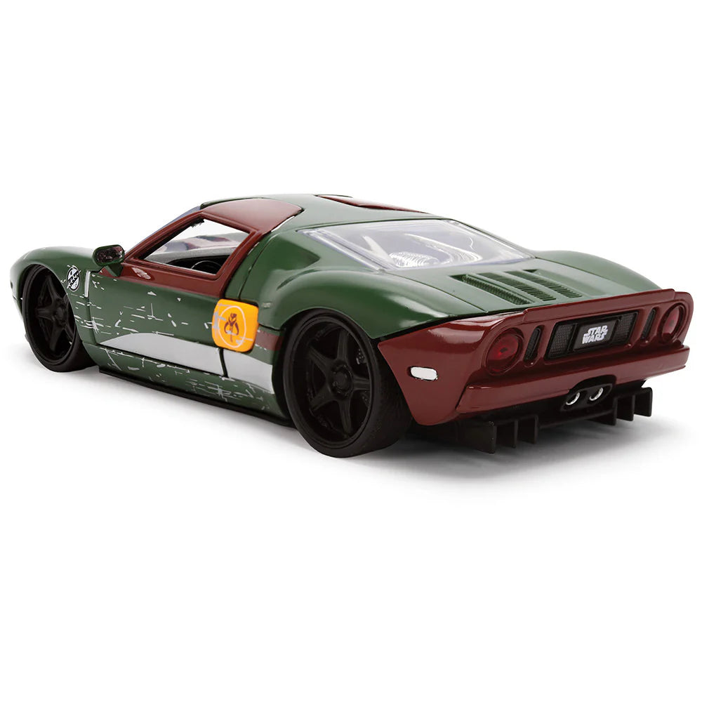 Star Wars Boba Fett and 2005 Ford GT – Green/Damaged