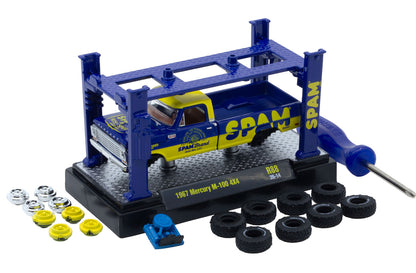 M2 Machines 1:64 Mercury M-100 4X4 Pickup Truck 1967 – Livrée SPAM – Model Kits Series 88 – 37000-88-C