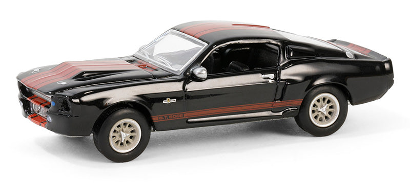 1967 Ford Mustang Shelby GT500E in Raven Black with Red Stripes