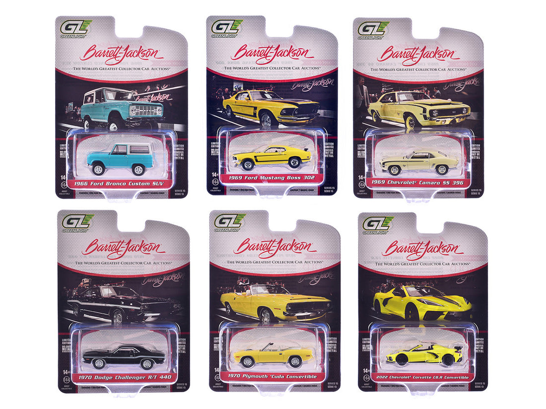 Greenlight-Barrett-Jackson Scottsdale Edition Series 15  (6-Piece Assortment) GL37320