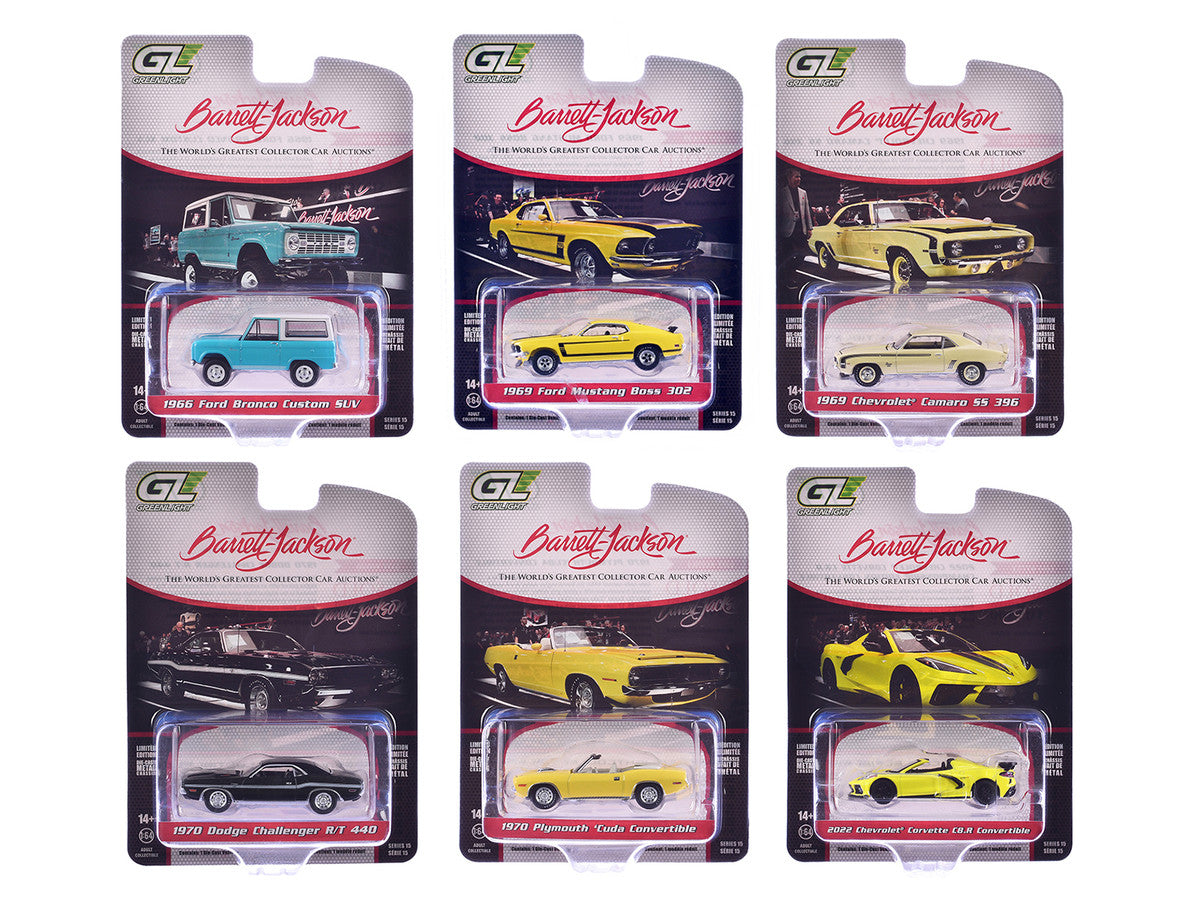 Greenlight-Barrett-Jackson Scottsdale Edition Series 15  (6-Piece Assortment) GL37320