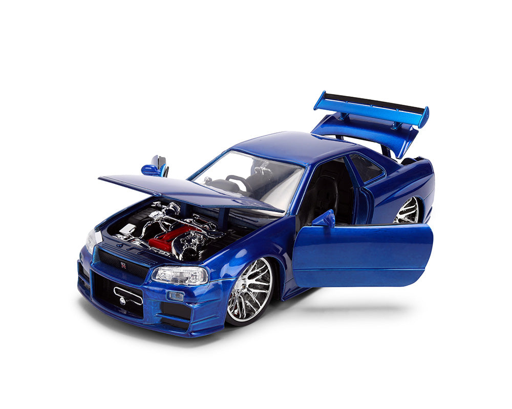 Nissan Skyline GT-R (R34) Bleu Finition Brossée 25e anniversaire de Fast &amp; Furious