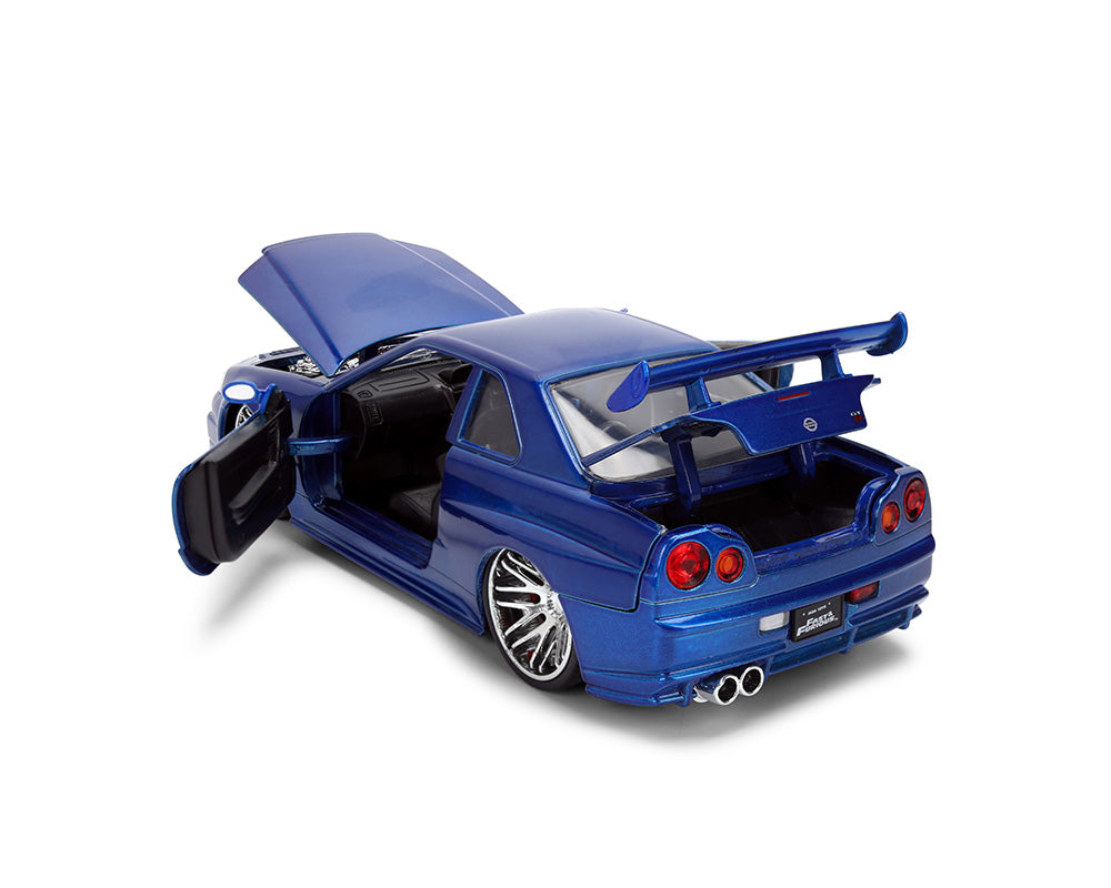 Nissan Skyline GT-R (R34) Bleu Finition Brossée 25e anniversaire de Fast &amp; Furious