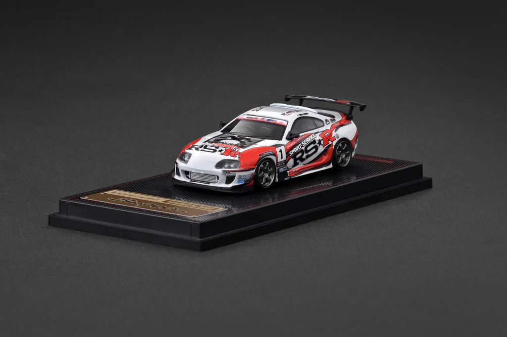 専用 G-RAP SET Ignition Model 1/64-Toyota Supra (JZA80) RZ – White Malaysia
