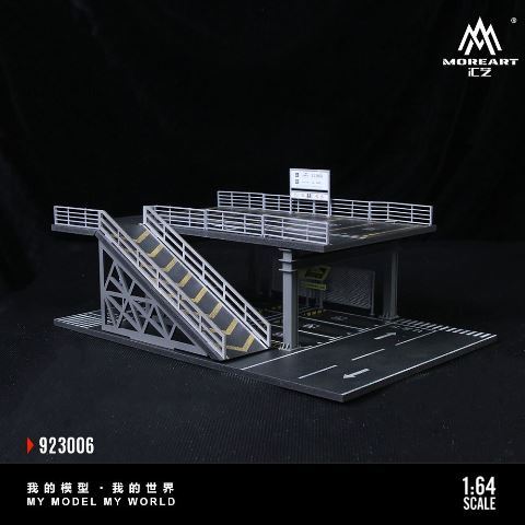 MoreArt Diorama 1:64-STEEL STRUCTURE PLATFORM PARKING SCENE "F Version" MO923006