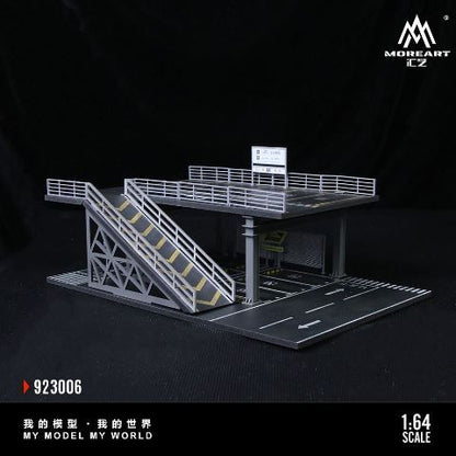 MoreArt Diorama 1:64-STEEL STRUCTURE PLATFORM PARKING SCENE "F Version" MO923006