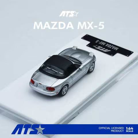 ATS MODELS 1/64- Mazda MX-5 - Silver ATS880103
