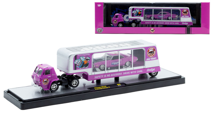 1970 Dodge L600 COE &amp; 1970 Dodge Challenger T/A (36000-94B) (M2 Machines Auto-Haulers Release 94)