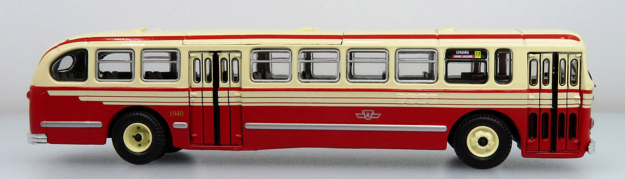 1952 CCF Brill CD-44 Transit Bus: TTC - Toronto Transit Commission-Destination: 77 Spadina -Dupont Lakeshore