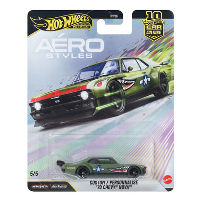 5/5 – Hot Wheels 1:64 Car Culture 2026 U Aérostyles – Custom ’70 Chevy Nova – JKF37