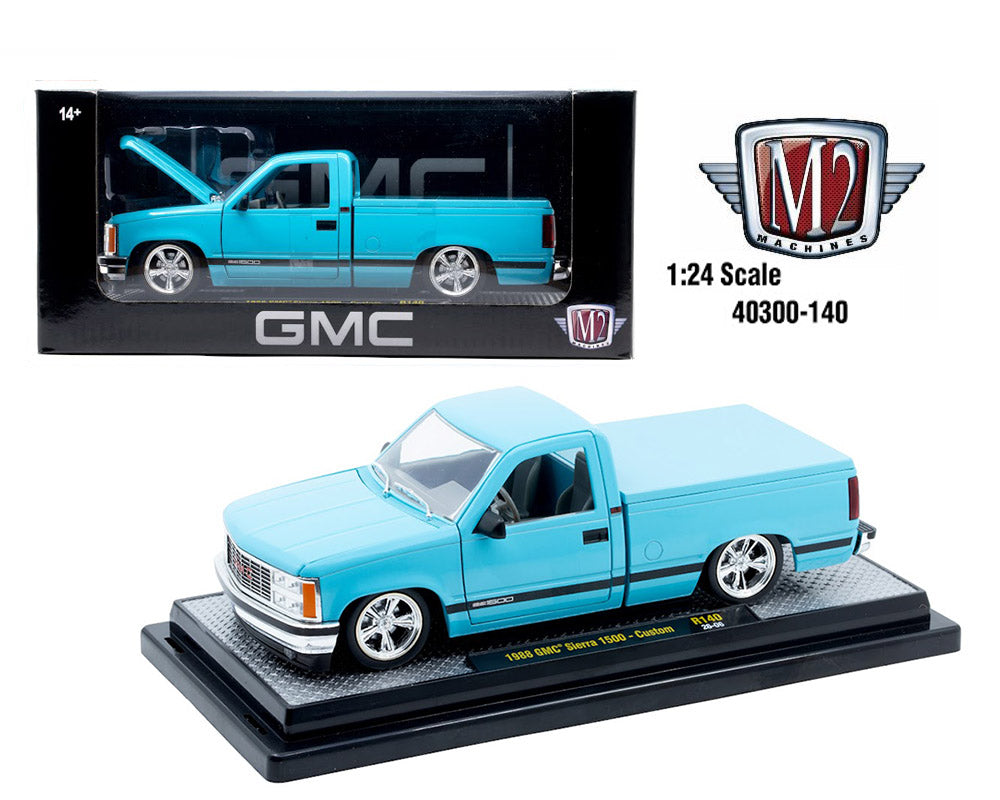 M2 Machines 1:24-1988 GMC Sierra 1500 – Blue – Release 140B