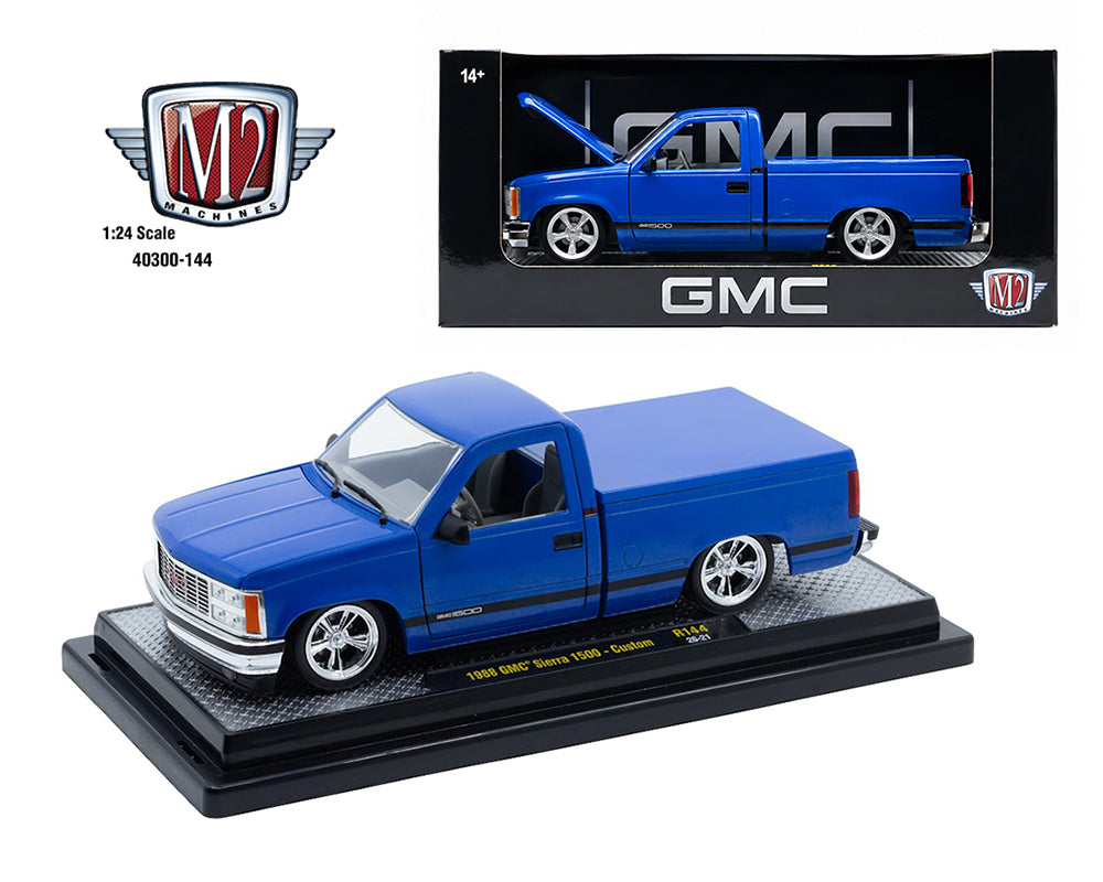 (PRE-ORDER 2027) M2 Machines 1:24 1988 GMC Sierra 1500 – Blue – Release 144A – 40300-144A