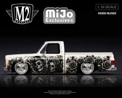 (PRE-ORDER 2026) M2 Machines 1:24 Chevrolet C10 Squarebody Custom 1978 Dia De Los Muertos 40300-MJS02