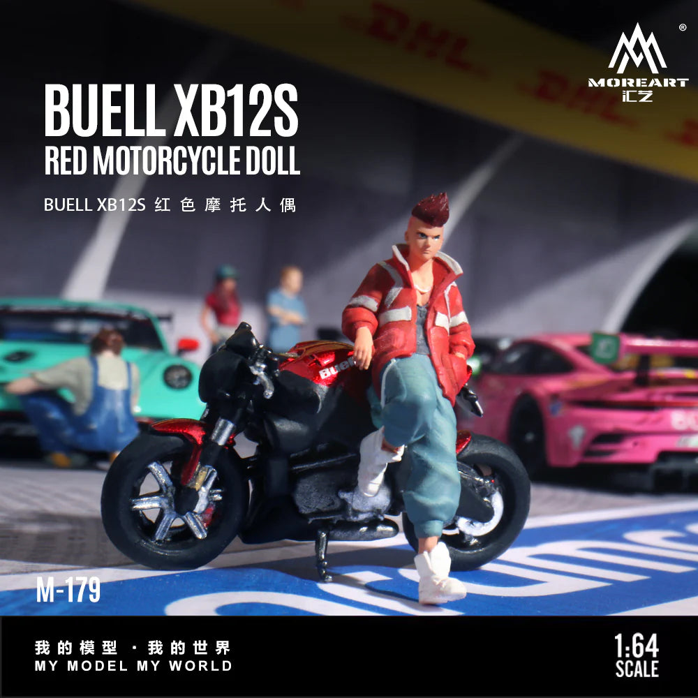 MoreArt 1:64 Buell XB12S Red Motorcycle Doll – MO222179
