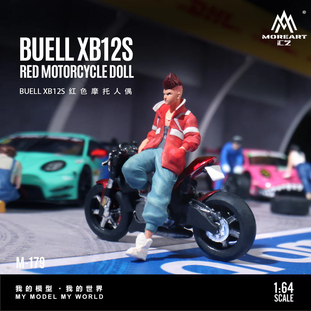 MoreArt 1:64 Buell XB12S Red Motorcycle Doll – MO222179