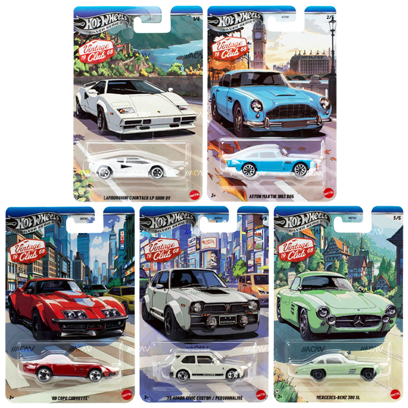 (PRE-ORDER 2026) Hot Wheels - 2026 Vintage Racing Club Grand Prix 5-Car Assortment (Case K) HRT81-956K