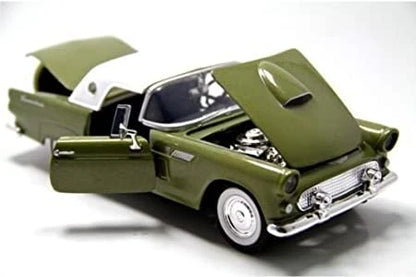  MotorMax 1:24 1956 Ford Thunderbird Hardtop – White – Timeless Legends 73312AC-GRN