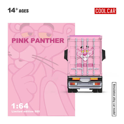 CoolCar 1/64 - Mercedes-Benz Actros Container Truck- PINK PANTHER CC646734