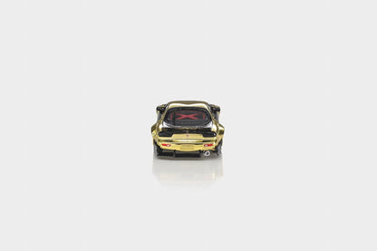 MODELMODEL 1:64 Mazda RX-7 FD Rocket Bunny – Plaqué or – Exclusivité HK Toycar Salon 2026 – MM64-RX7FDR-HKTCS2026