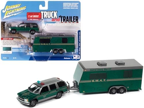 Police Sheriff - 1997 Chevrolet Tahoe with Camper Trailer